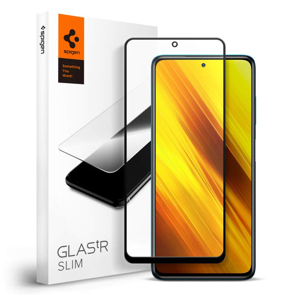 Full Coverage Tempered Glass Screen Guard for POCO X3 - 1 Pack