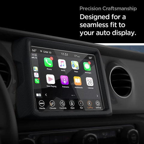 Glas.tR SLIM Anti-Glare Matte Tempered Glass for Jeep Wrangler 8.4" Dashboard Touchscreen - 1 Pack