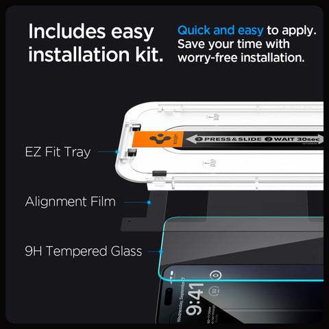 iPhone 15 Series - GLAS.tR EZ Fit Tempered Glass (Pack of 2)
