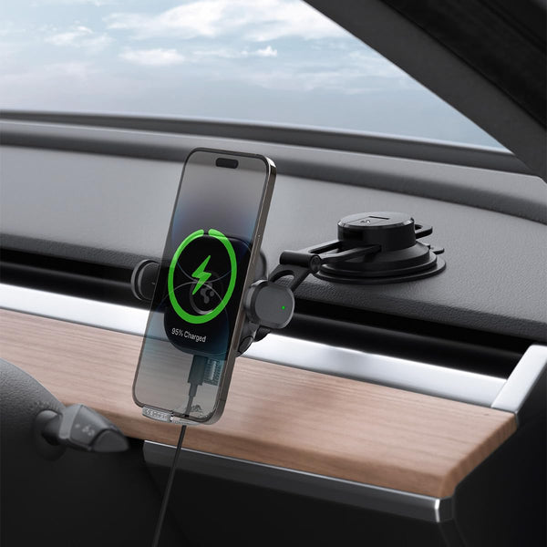 OneTap Pro Dashboard Car Mount | Fast Wireless Car Charger