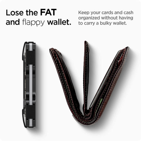 Aluminum Credit Card Holder with Key Ring up to 12 Cards - Black