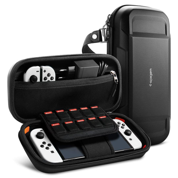 Rugged Armor Pro Fabric Case For Nintendo Switch | Nintendo Switch OLED (2021) - Matte Black [video game]