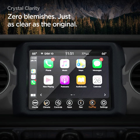 Glas.tR SLIM Anti-Glare Matte Tempered Glass for Jeep Wrangler 8.4" Dashboard Touchscreen - 1 Pack