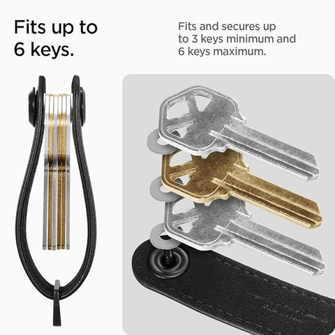 Valentinus Key Chain Key Holder Leather Key Organizer Minialist Compact Keyholder with Key Ring