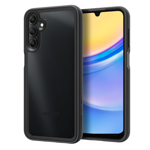 Sand Crystal Back Cover Case Galaxy A15 5G | A15 LTE (TPU + Poly Carbonate | Matte Black)