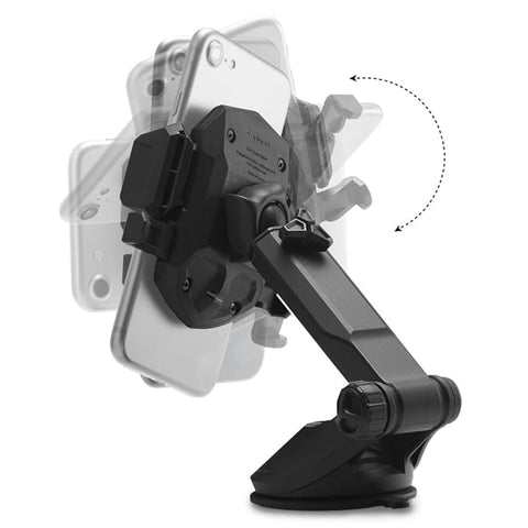 Kuel Signature TS35 (AP12T) Designed for Car Mobile Holder - Black (Leather, for phones upto 3.5 inches)