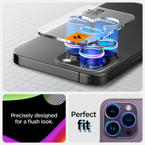 iPhone 15 Series - Camera Lens Protector EZ Fit Optik Pro (Rainbow) - 1 Pack