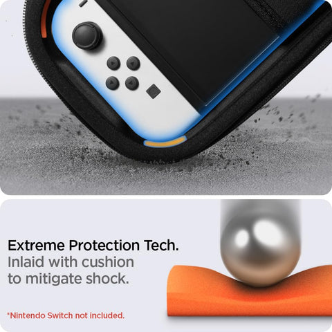 Rugged Armor Pro Fabric Case For Nintendo Switch | Nintendo Switch OLED (2021) - Matte Black [video game]