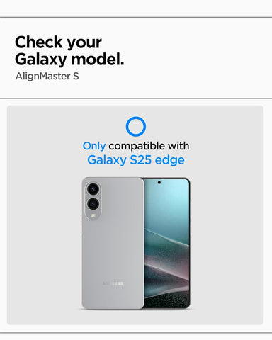 Spigen AlignMaster S Tempered Glass Screen Guard for Galaxy S25 Edge [3 Pack]