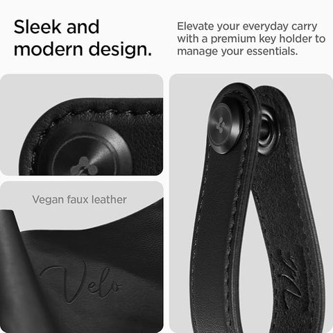 Valentinus Key Chain Key Holder Leather Key Organizer Minialist Compact Keyholder with Key Ring