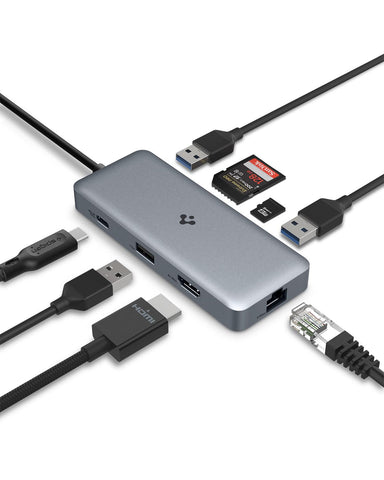USB C Hub, 8-in-1 100W