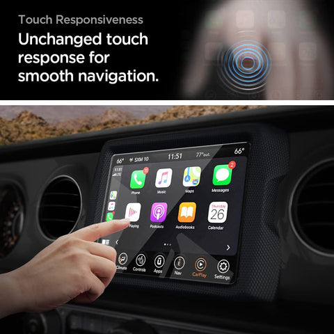Glas.tR SLIM Anti-Glare Matte Tempered Glass for Jeep Wrangler 8.4" Dashboard Touchscreen - 1 Pack