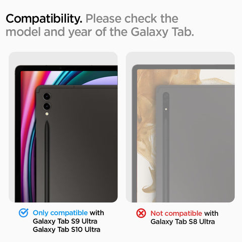 Glas.tr EZ Fit Tempered Glass For Galaxy Tab S10 Ultra/S9 Ultra - 1 Pack