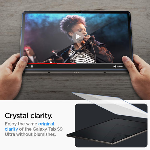 Glas.tr EZ Fit Tempered Glass For Galaxy Tab S10 Ultra/S9 Ultra - 1 Pack