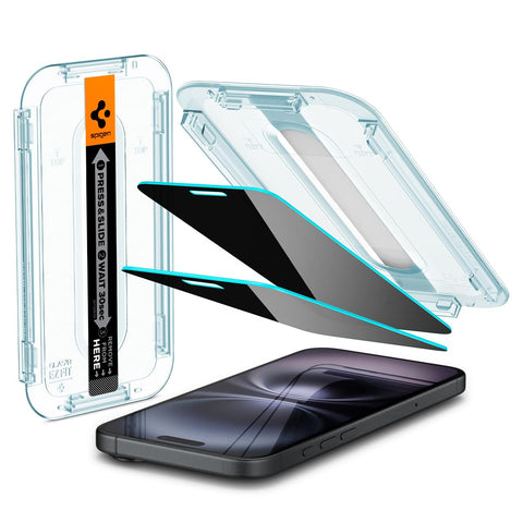 iPhone 15 Series - GLAS.tR EZ Fit Privacy Tempered Glass (Pack of 2)