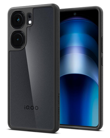 Sand Crystal Back Cover Case For iQOO Neo9 Pro (TPU + Poly Carbonate | Matte Black)