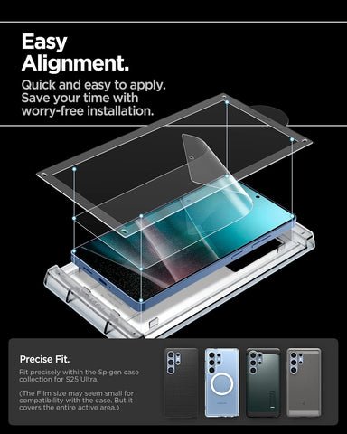 Galaxy S25 Series - EliteShield EZ Fit Screen Protector Guard - 2 Pack