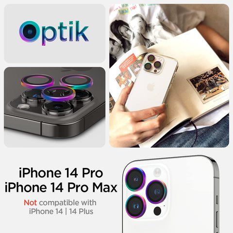 iPhone 15 Series - Camera Lens Protector EZ Fit Optik Pro (Rainbow) - 1 Pack