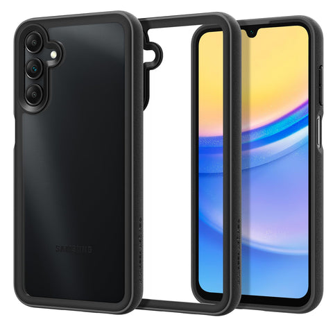 Sand Crystal Back Cover Case Galaxy A15 5G | A15 LTE (TPU + Poly Carbonate | Matte Black)