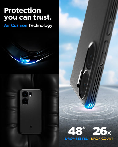 Sand Blast Back Cover Case For iQOO Neo9 Pro (TPU | Matte Black)