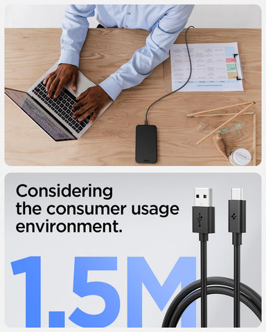 480Mbps USB-A to USB-C Fast Charging Cable USB 2.0 Max 3A (1m, 1.5m, 2m)