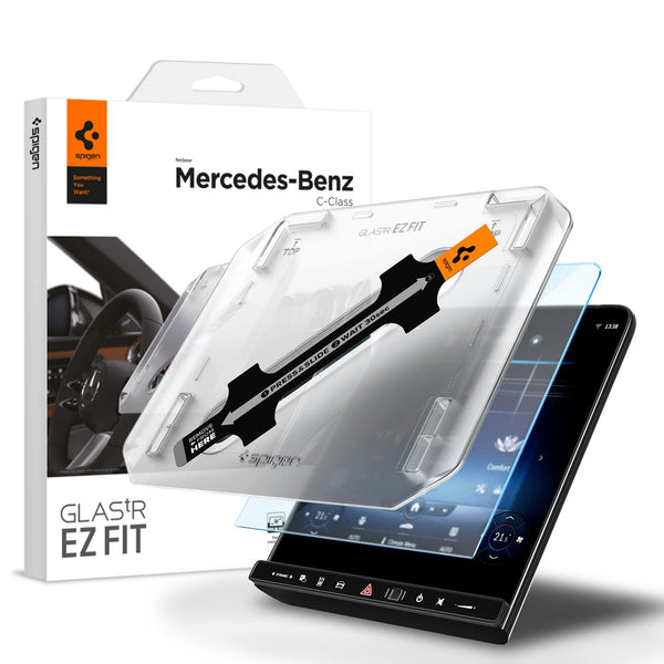 Ez Fit Anti-Glare Matte Tempered Glass Screen Protector For Mercedes Benz C Class Navigation System (2022)-1 Pack