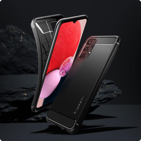 Rugged Armor Back Cover Case Compatible with Galaxy A13