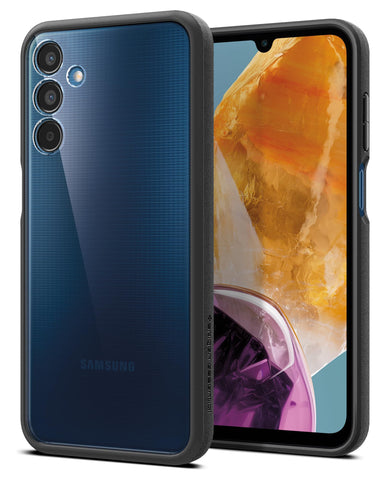 Sand Crystal Back Cover Case Galaxy M15 5G | F15 5G (TPU + Poly Carbonate | Matte Black)