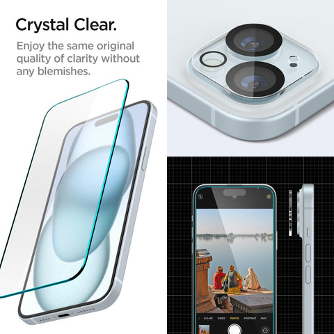 iPhone 15 Series - Camera Lens Protector Glas.tR CE (Glass 2 Pack + Camera Lens Protector 2P + Alignment Tool)