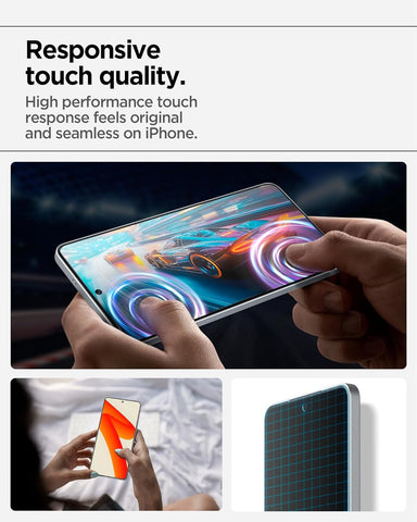 Spigen AlignMaster S Tempered Glass Screen Guard for Galaxy S25 Edge [3 Pack]