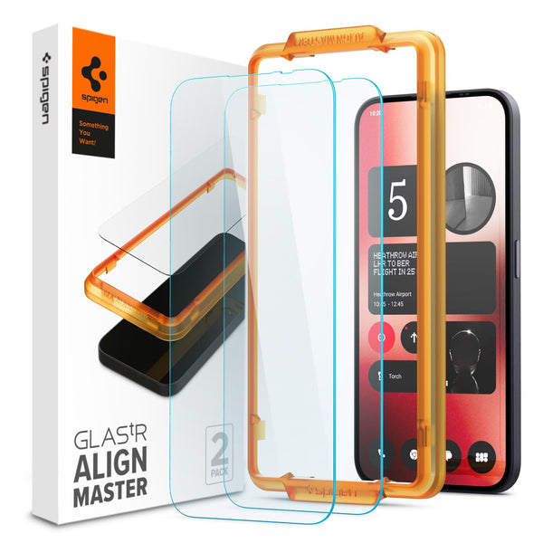 Alignmaster Tempered Glass For Nothing Phone (2a) / (2a) Plus - 2 Pack