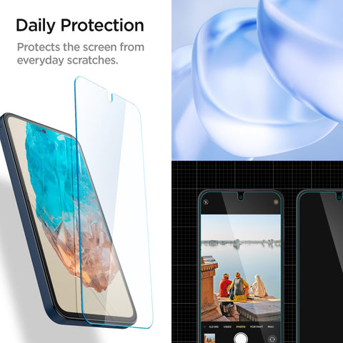Glas.tR CE Tempered Glass Screen Guard for Galaxy M35 (2 Pack)