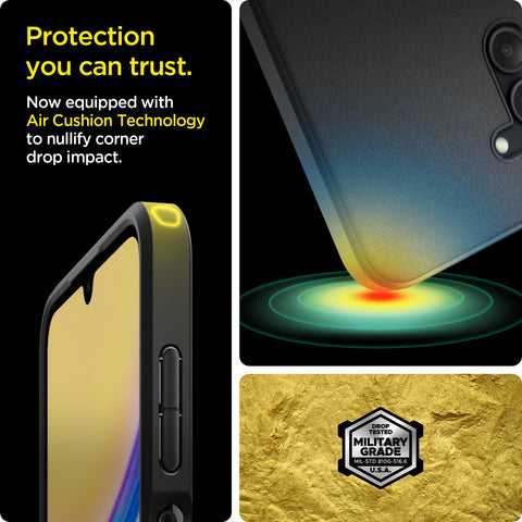 Sand Blast Back Cover Case Galaxy A15 5G | A15 LTE (TPU | Matte Black)