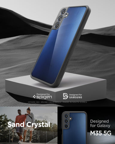 Sand Crystal Back Cover Case Compatible with Samsung Galaxy M35 5G