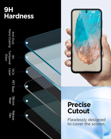 Essential Pack Back Cover with Screen Guard for Galaxy M35 (1 Sand Blast + 2 Screen Protector)