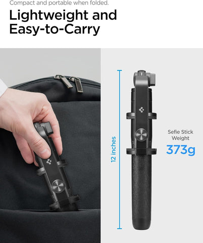 All-in-One Phone Selfie Stick Tripod, 64" Extra Long, Reinforced Tripod Stand with Wireless Bluetooth Remote - Black