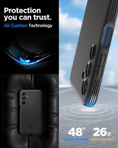 Galaxy M35 5G - Sand Blast Back Cover Case (Black)