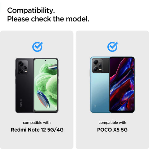 Glas.tR Slim Tempered Glass Screen Protector Guard for Redmi Note 12 / Poco X5 (2 Pack)