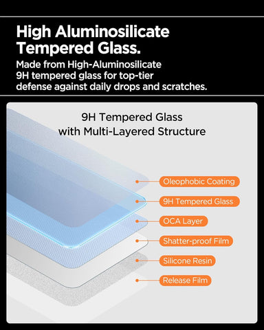 Spigen AlignMaster S Tempered Glass Screen Guard for Galaxy S25 Ultra [3 Pack]