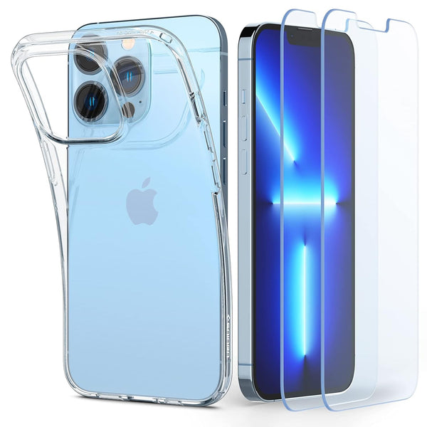 Crystal Pack Back Cover Case For iPhone 13 Pro (TPU + Glass | Crystal Clear)