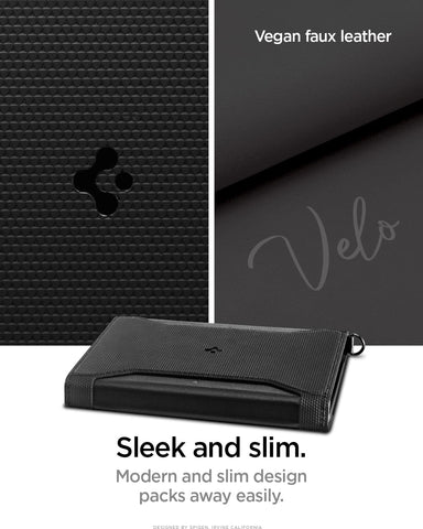 Leather Passport, Wallet Holder Travel Accessories with RFID Blocking Technology SIM Pin Included - Black