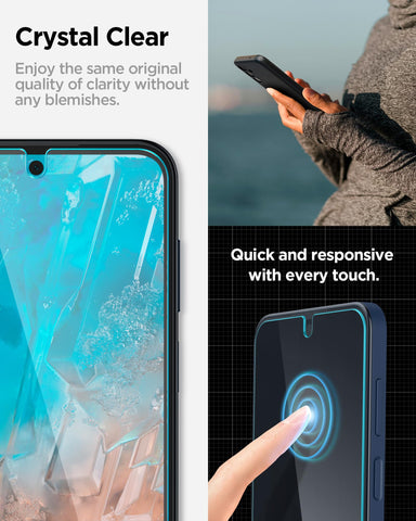 Essential Pack Back Cover with Screen Guard for Galaxy M35 (1 Sand Blast + 2 Screen Protector)