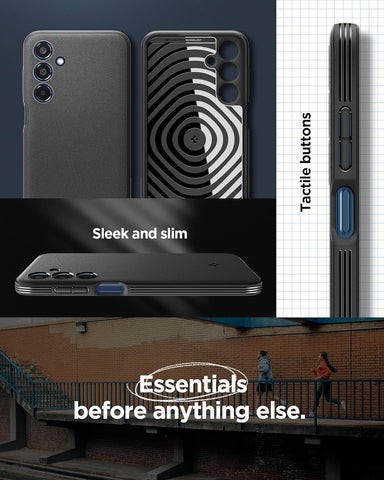 Galaxy M35 5G - Sand Blast Back Cover Case (Black)