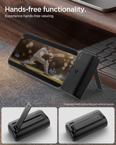 ArcPack 5000mAh 22.5W Fast Charging Power Bank with Built-in Foldable USB-C Connector and Stand