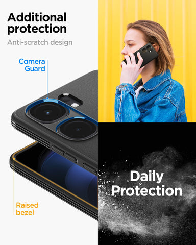 Sand Blast Back Cover Case For iQOO Neo9 Pro (TPU | Matte Black)