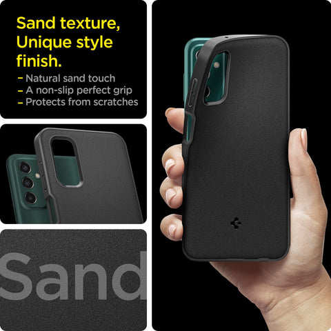 Sand Blast Back Cover Case Galaxy M13 4G (TPU | Matte Black)