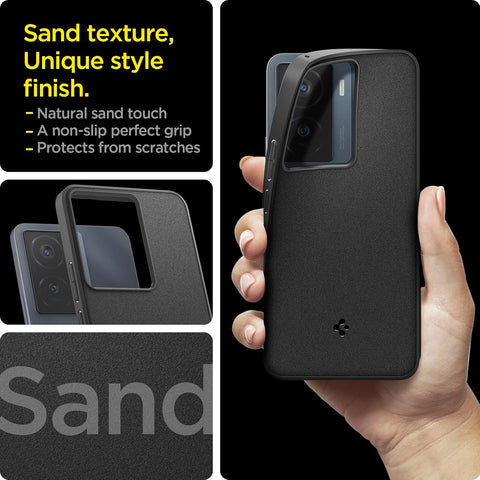 Essential® Sand Blast Back Cover Case For iQOO Z7/Z7s 5G