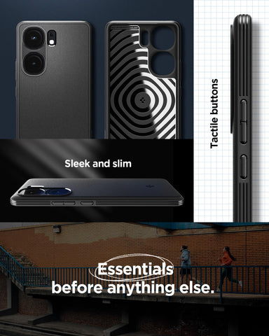 Sand Blast Back Cover Case For iQOO Neo9 Pro (TPU | Matte Black)