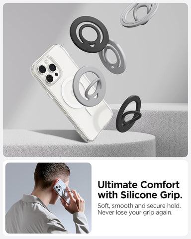 MagSafe Dual Magnetic Ring Holder with Finger Loop Grip