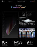 AGL09862 - iPhone 17 Air GLAS.tR EZ Fit Privacy showing the max defense with aluminacore